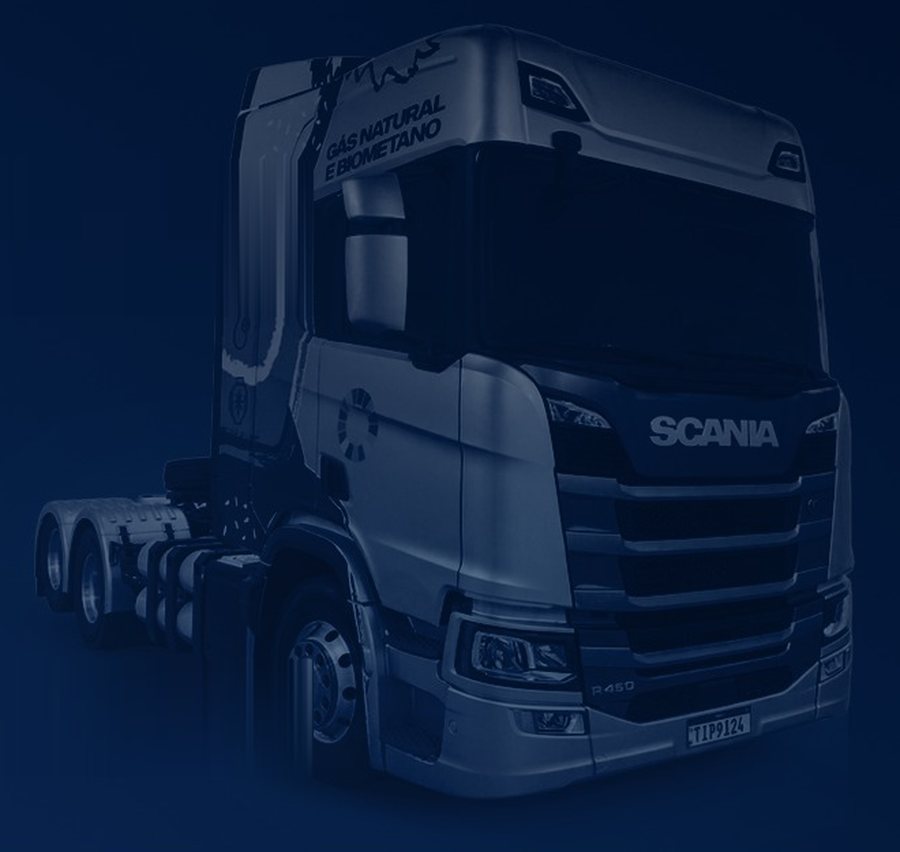 Caminhão Scania R 450 movido a gás natural e biometano